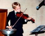 Boy playing Violin