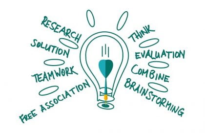 lightbulb brainstorming