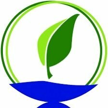 UUCT logo green leaf in blue chalice